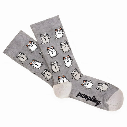 Calcetines largos Cool Cats gris neutro