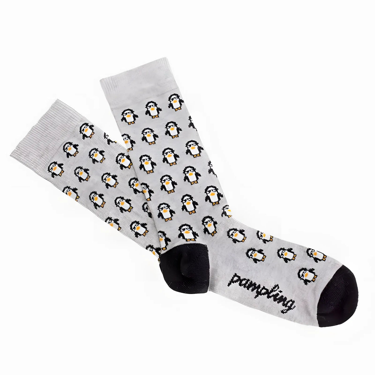 Calcetines largos Cool Penguins gris neutro
