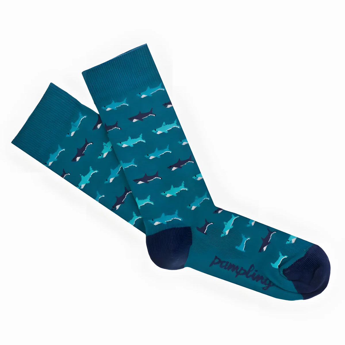 Calcetines largos Sharks azul verdoso