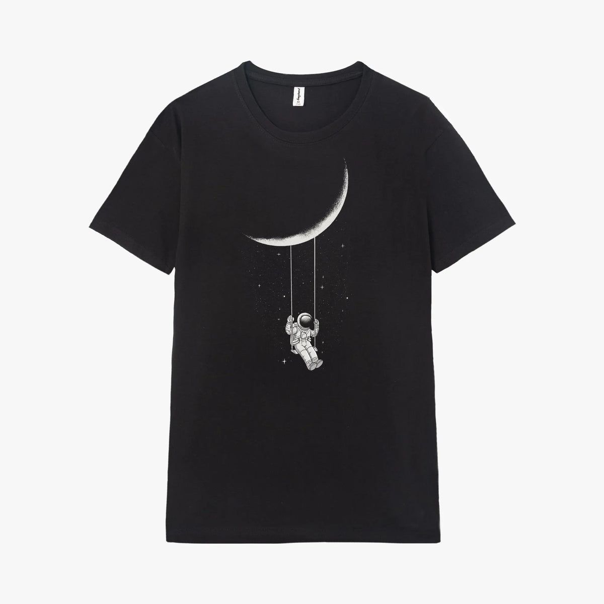 Camiseta manga corta Moon Swing negro profundo