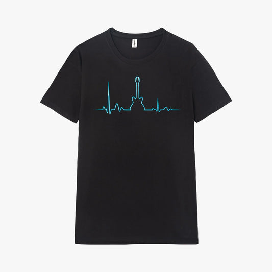 Camiseta manga corta Electrorock negro profundo