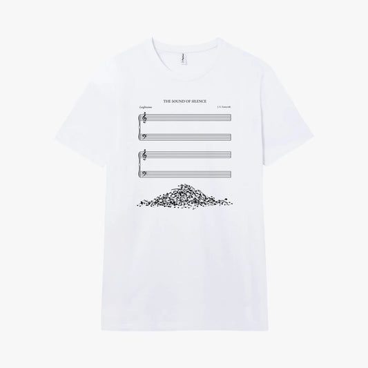 Camiseta manga corta The Sound Of Silence blanco clásico