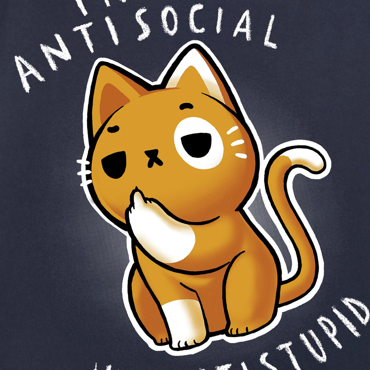 Camiseta manga corta Antisocial azul marino
