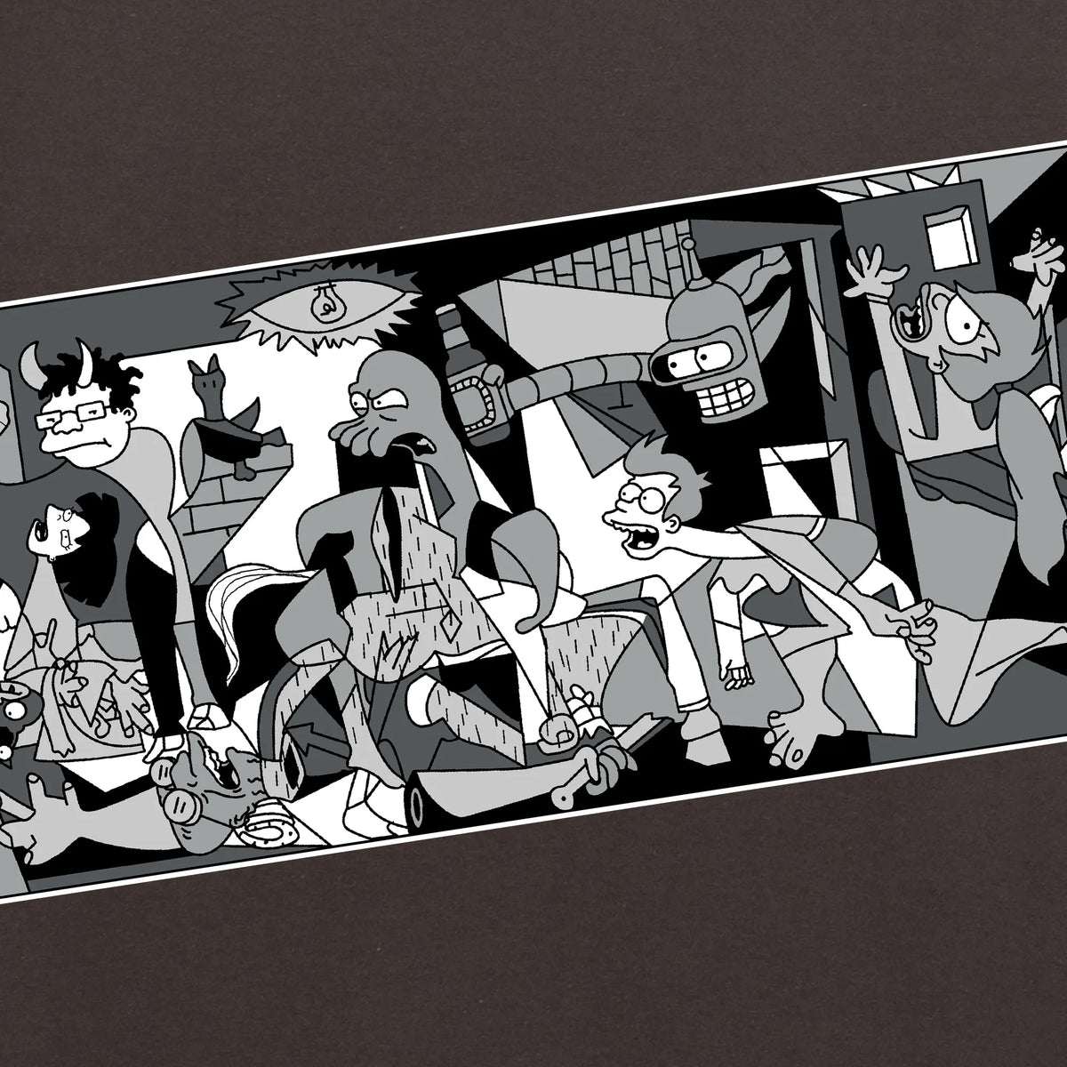 Camiseta manga corta Future Guernica gris ratón
