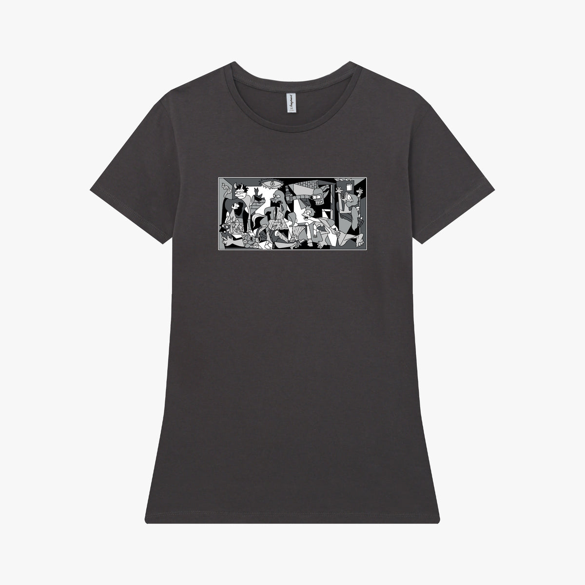 Camiseta manga corta Future Guernica gris carbón mujer