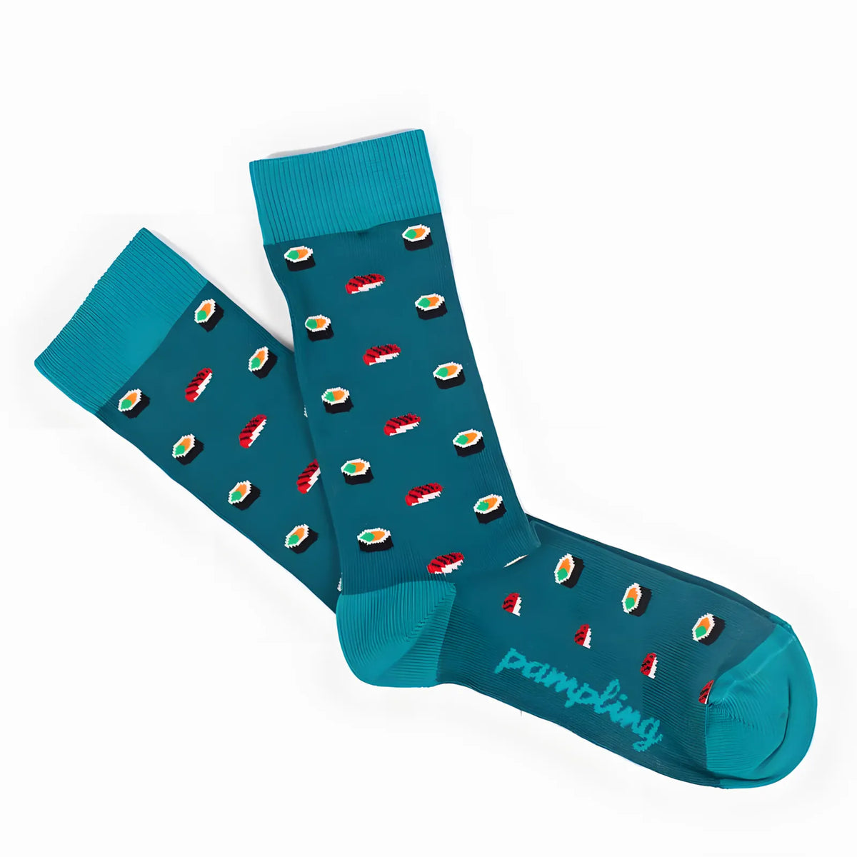 Calcetines largos Sushi Time azul verdoso