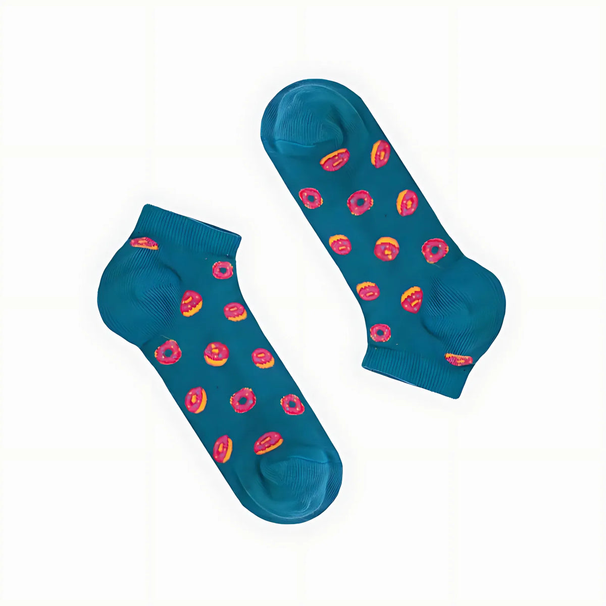 Calcetines cortos Doughnuts azul verdoso