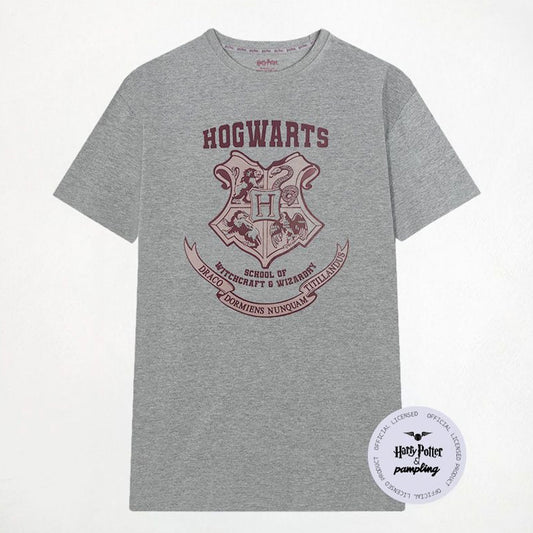 Camiseta manga corta con licencia Harry Potter Hogwarts Crest