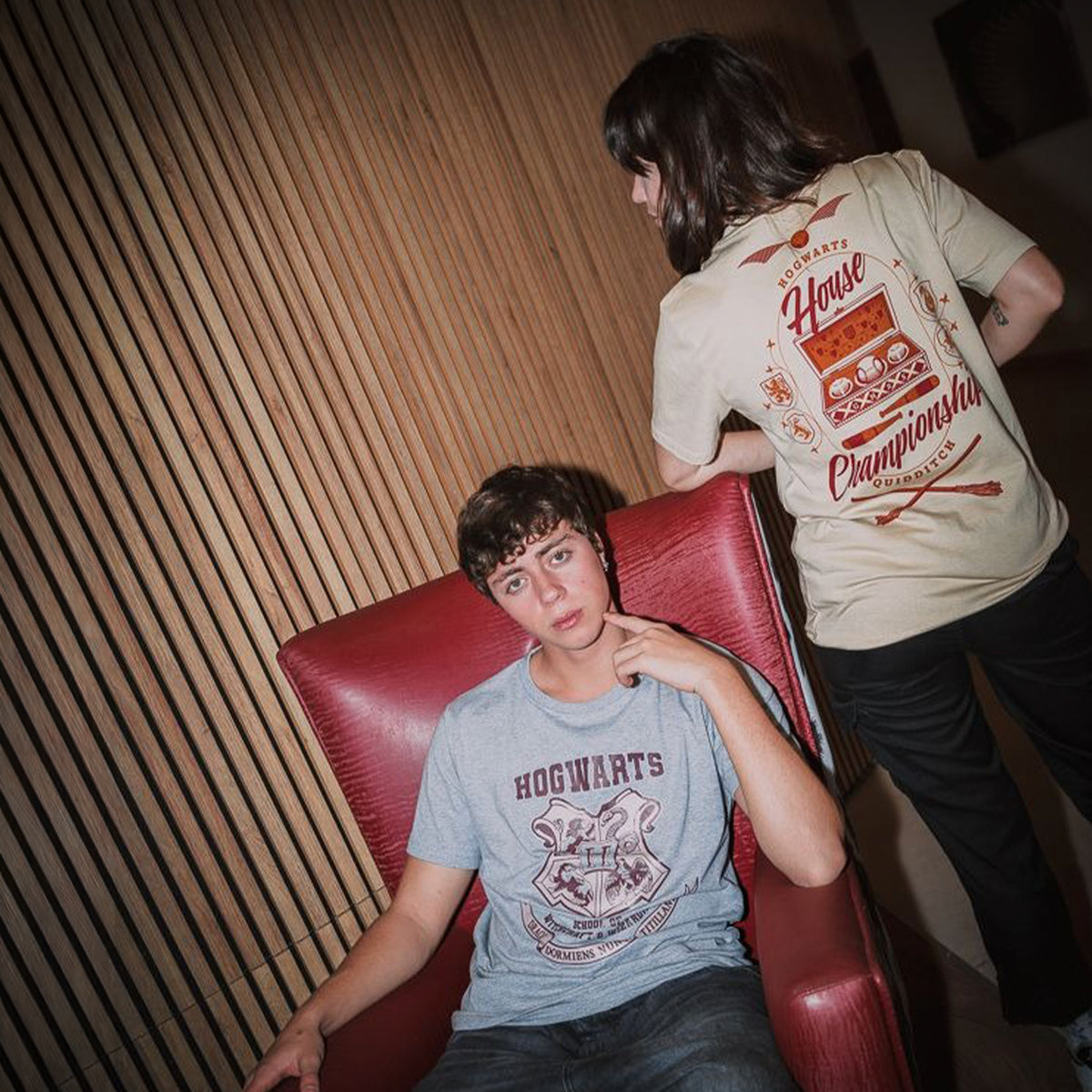 Camiseta manga corta con licencia Harry Potter Hogwarts Crest
