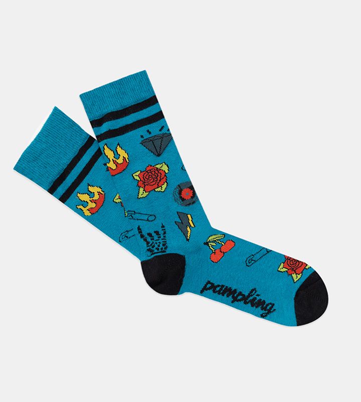 Calcetines cortos Retro Rock
